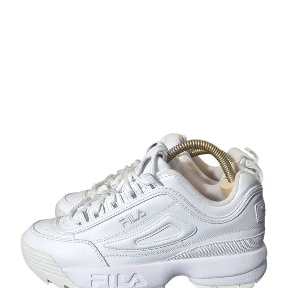 Fila All-White Athletic Sneakers - Picture 6 of 6
